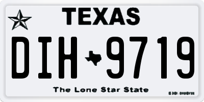 TX license plate DIH9719