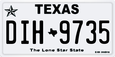 TX license plate DIH9735