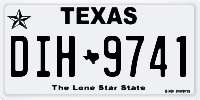 TX license plate DIH9741