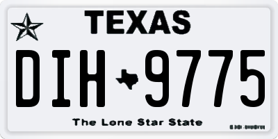 TX license plate DIH9775