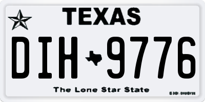TX license plate DIH9776