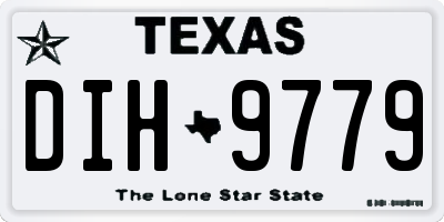 TX license plate DIH9779