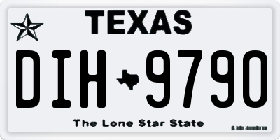 TX license plate DIH9790