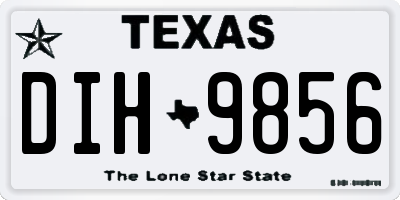 TX license plate DIH9856