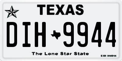TX license plate DIH9944