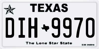 TX license plate DIH9970