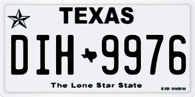 TX license plate DIH9976
