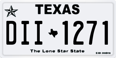 TX license plate DII1271