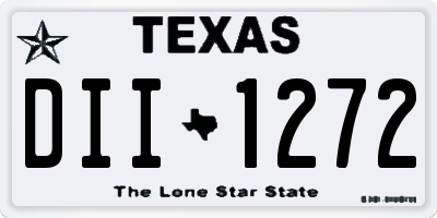 TX license plate DII1272
