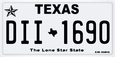 TX license plate DII1690