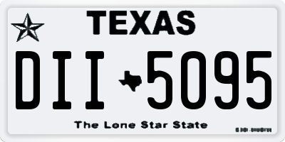 TX license plate DII5095