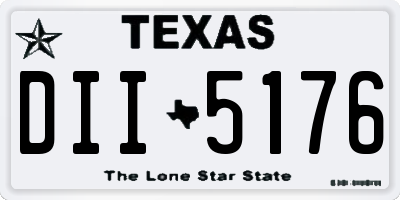 TX license plate DII5176
