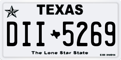 TX license plate DII5269