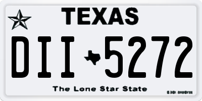 TX license plate DII5272