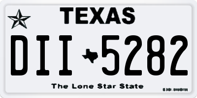 TX license plate DII5282