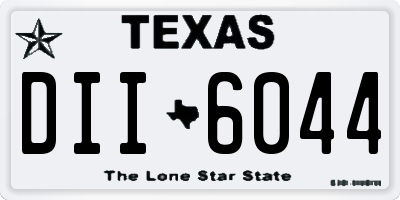 TX license plate DII6044