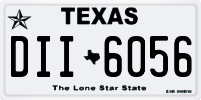 TX license plate DII6056