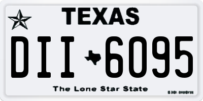 TX license plate DII6095