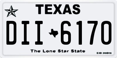 TX license plate DII6170