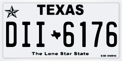 TX license plate DII6176