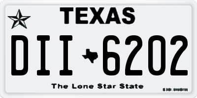 TX license plate DII6202