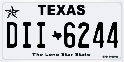TX license plate DII6244