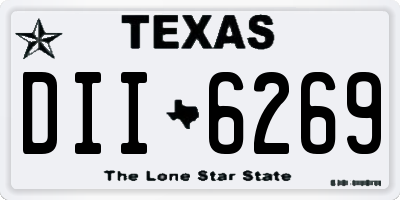TX license plate DII6269