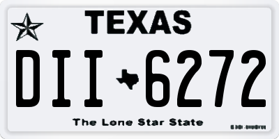 TX license plate DII6272