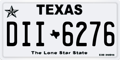 TX license plate DII6276