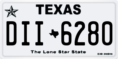 TX license plate DII6280