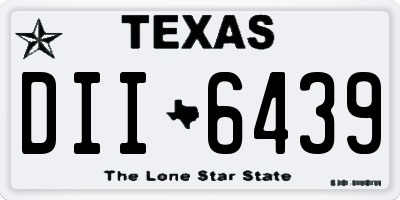 TX license plate DII6439