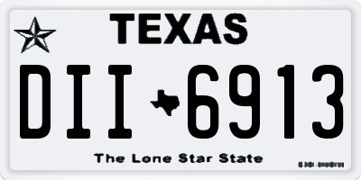 TX license plate DII6913