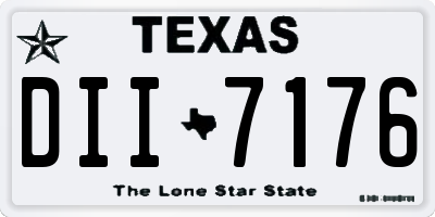 TX license plate DII7176
