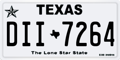 TX license plate DII7264