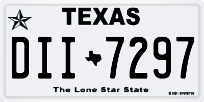 TX license plate DII7297