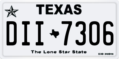 TX license plate DII7306