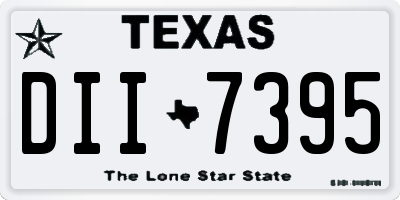 TX license plate DII7395
