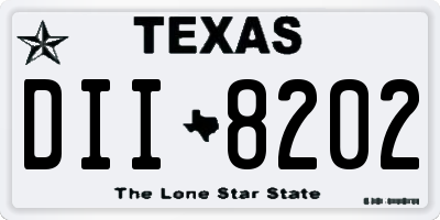 TX license plate DII8202