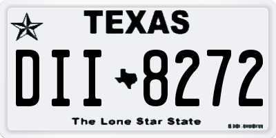 TX license plate DII8272