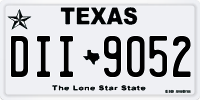 TX license plate DII9052