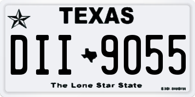 TX license plate DII9055