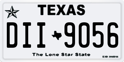 TX license plate DII9056