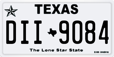 TX license plate DII9084