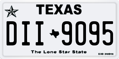 TX license plate DII9095