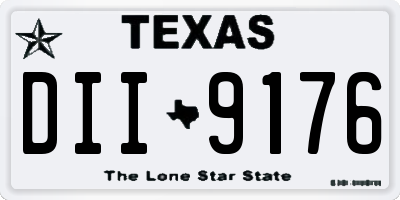 TX license plate DII9176