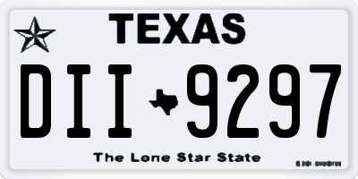 TX license plate DII9297
