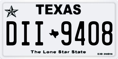 TX license plate DII9408