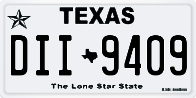 TX license plate DII9409