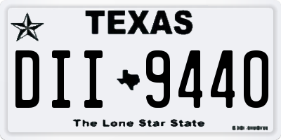 TX license plate DII9440