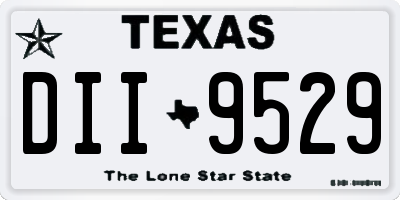 TX license plate DII9529